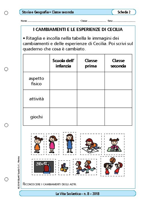 I cambiamenti e le esperienze di Cecilia | Giunti Scuola I cambiamenti e le esperienze di Cecilia | Giunti Scuola