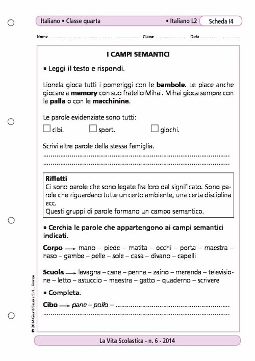 I campi semantici | Giunti Scuola I campi semantici | Giunti Scuola