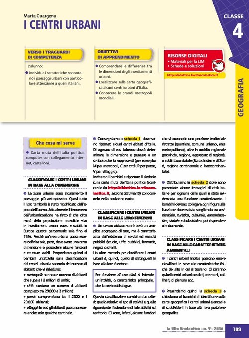 I centri urbani | Giunti Scuola I centri urbani | Giunti Scuola
