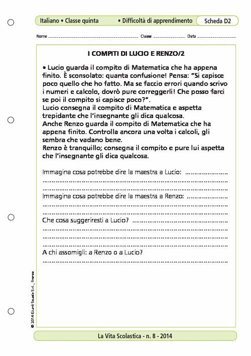 I compiti di Lucio e Renzo/2 | Giunti Scuola I compiti di Lucio e Renzo/2 | Giunti Scuola