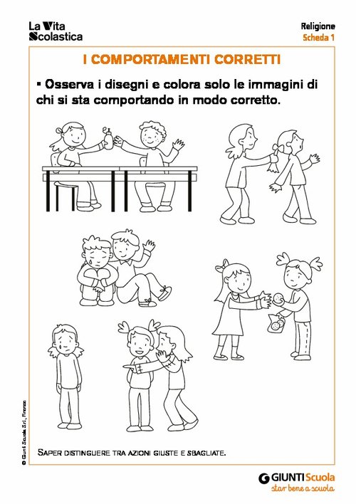 I comportamenti corretti | Giunti Scuola I comportamenti corretti | Giunti Scuola