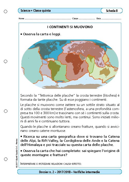 I continenti si muovono | Giunti Scuola I continenti si muovono | Giunti Scuola