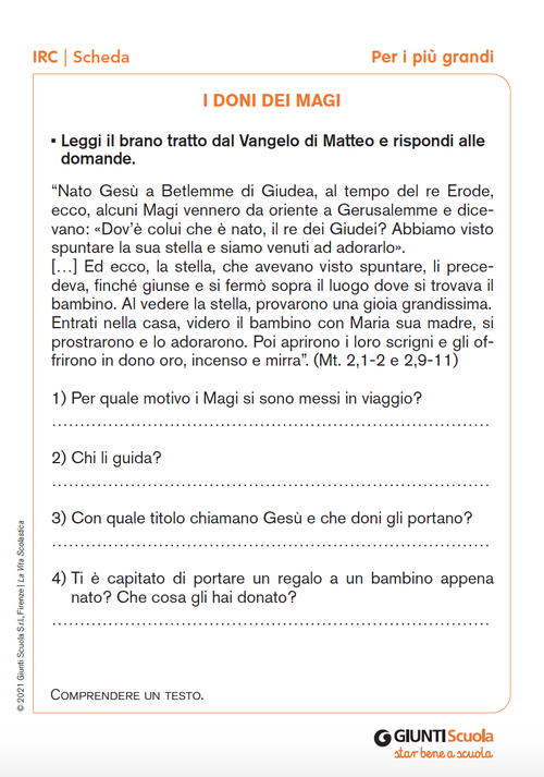 I doni dei Magi | Giunti Scuola I doni dei Magi | Giunti Scuola