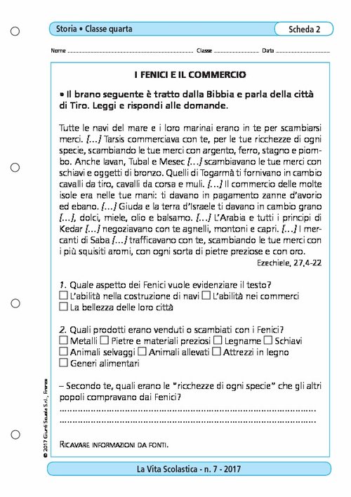 I Fenici e il commercio | Giunti Scuola I Fenici e il commercio | Giunti Scuola