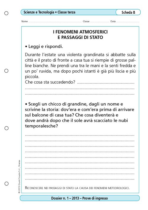 I fenomeni atmosferici e passaggi di stato | Giunti Scuola I fenomeni atmosferici e passaggi di stato | Giunti Scuola