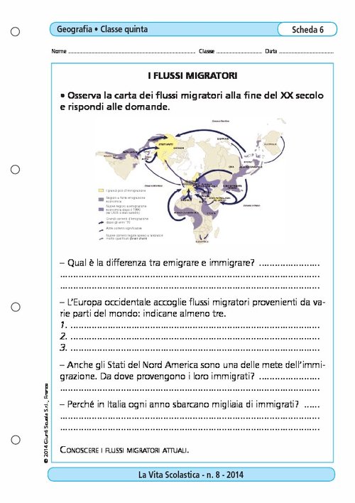 I flussi migratori | Giunti Scuola I flussi migratori | Giunti Scuola