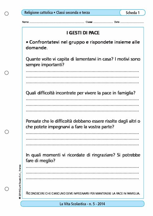 I gesti di pace | Giunti Scuola I gesti di pace | Giunti Scuola