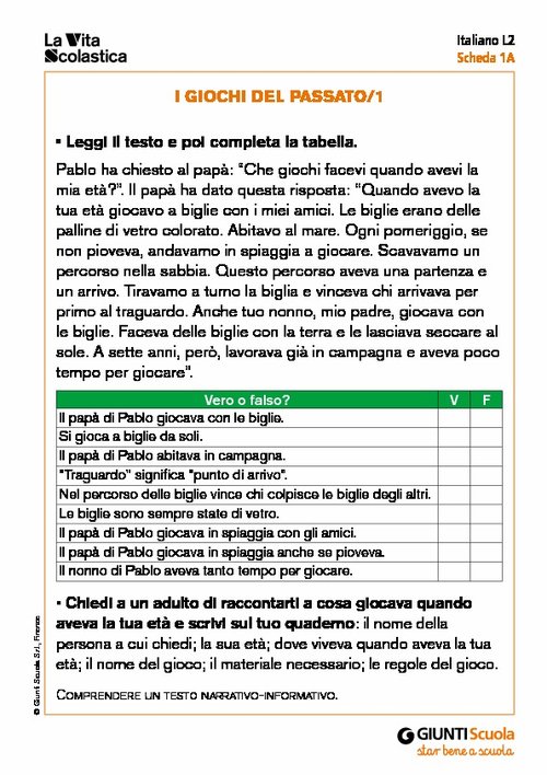 I giochi del passato/1 | Giunti Scuola I giochi del passato/1 | Giunti Scuola