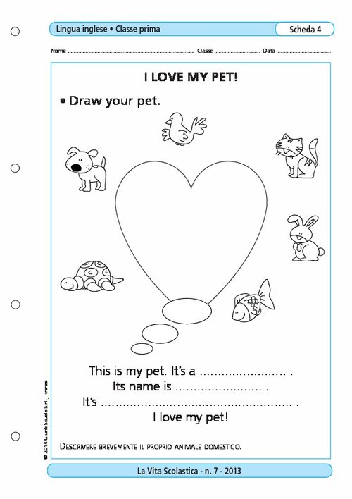 I love my pet! | Giunti Scuola I love my pet! | Giunti Scuola