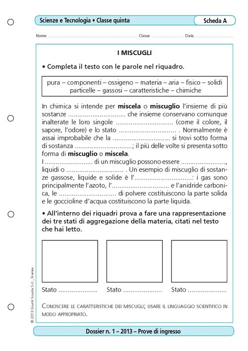 I miscugli | Giunti Scuola I miscugli | Giunti Scuola
