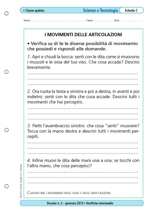 I movimenti delle articolazioni | Giunti Scuola I movimenti delle articolazioni | Giunti Scuola