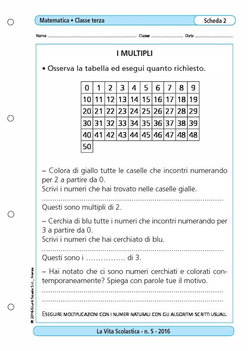 I multipli | Giunti Scuola I multipli | Giunti Scuola
