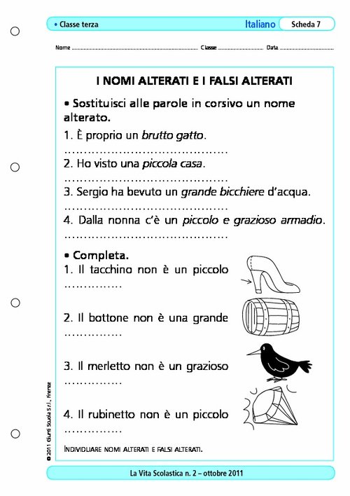 I nomi alterati e i falsi alterati | Giunti Scuola