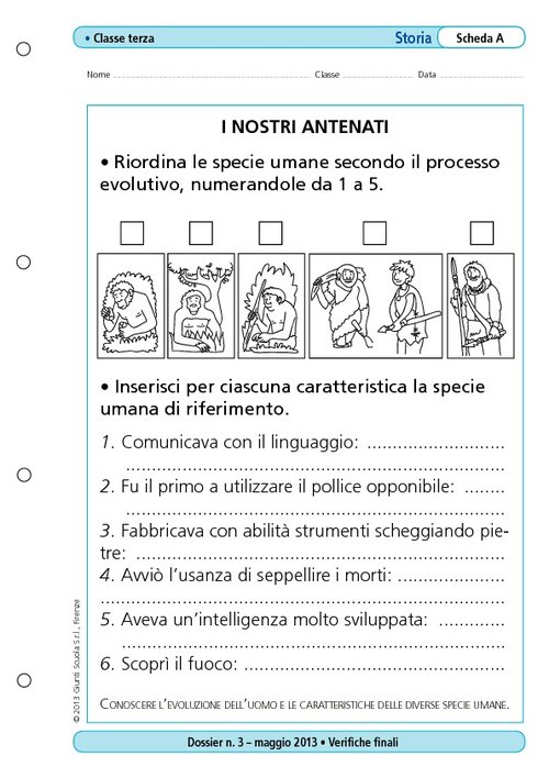 I nostri antenati | Giunti Scuola I nostri antenati | Giunti Scuola