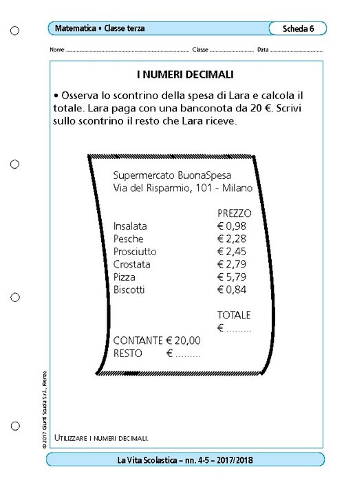 I numeri decimali | Giunti Scuola
