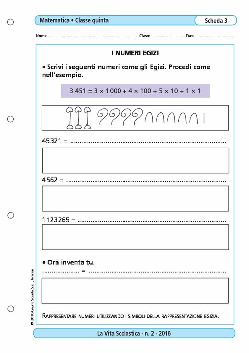 I numeri egizi | Giunti Scuola I numeri egizi | Giunti Scuola