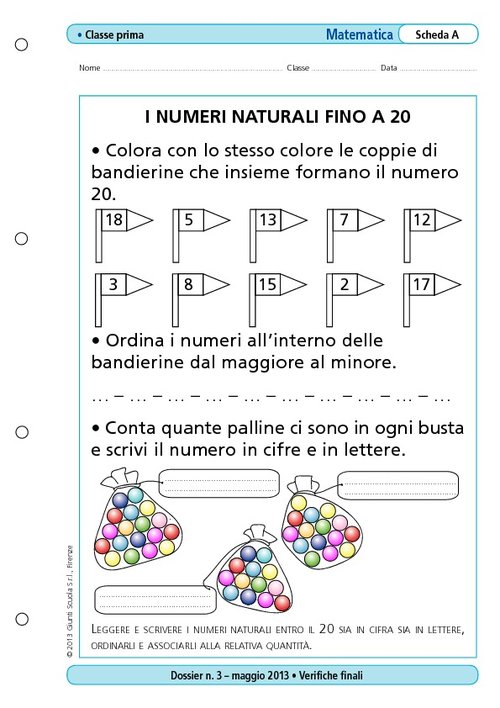 I numeri naturali fino a 20 | Giunti Scuola I numeri naturali fino a 20 | Giunti Scuola