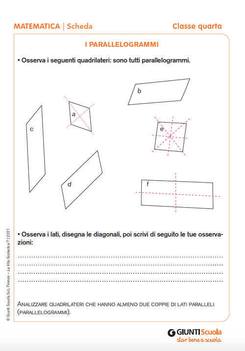 I parallelogrammi | Giunti Scuola