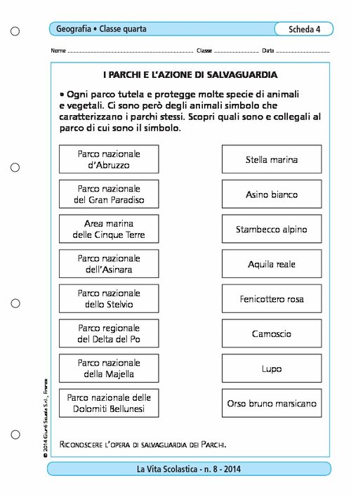 I parchi e l'azione di salvaguardia | Giunti Scuola I parchi e l'azione di salvaguardia | Giunti Scuola