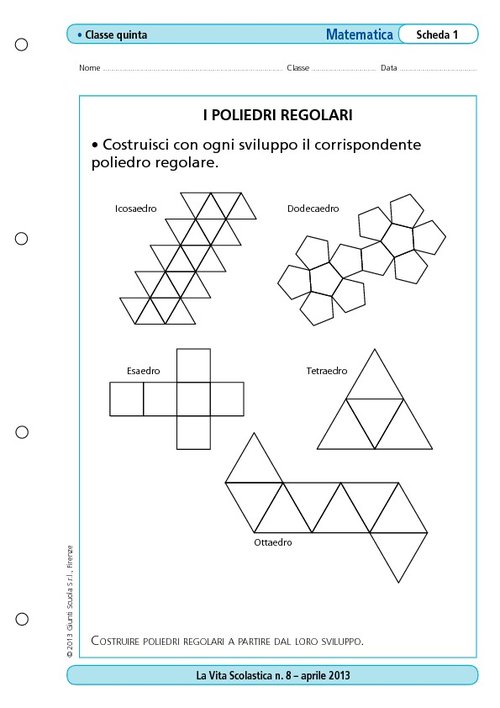 I poliedri regolari | Giunti Scuola I poliedri regolari | Giunti Scuola