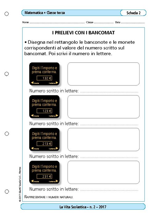 I prelievi con i bancomat | Giunti Scuola I prelievi con i bancomat | Giunti Scuola