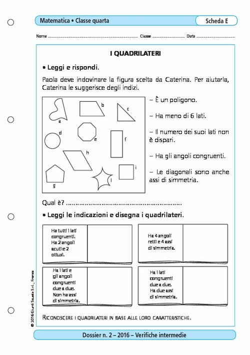 I quadrilateri | Giunti Scuola I quadrilateri | Giunti Scuola