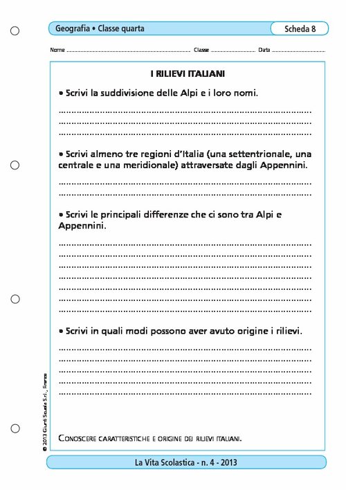 I rilievi italiani | Giunti Scuola I rilievi italiani | Giunti Scuola