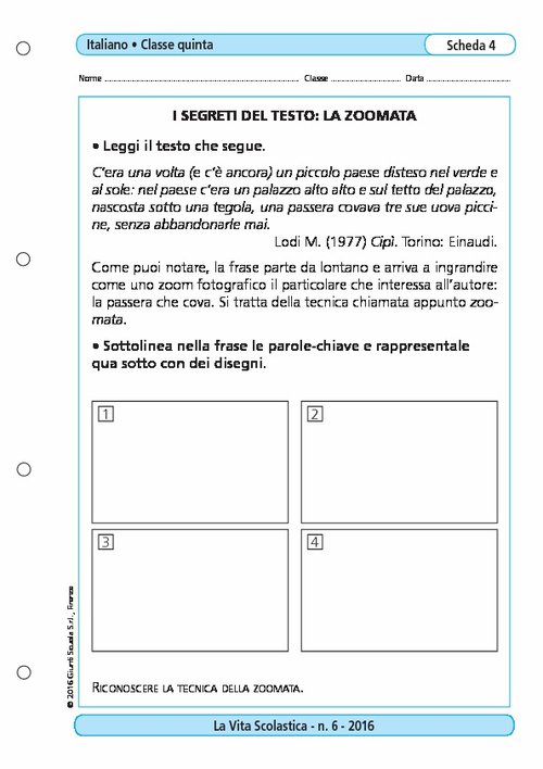 I segreti del testo: la zoomata | Giunti Scuola I segreti del testo: la zoomata | Giunti Scuola