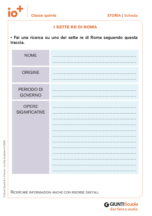I sette re di Roma | Giunti Scuola I sette re di Roma | Giunti Scuola