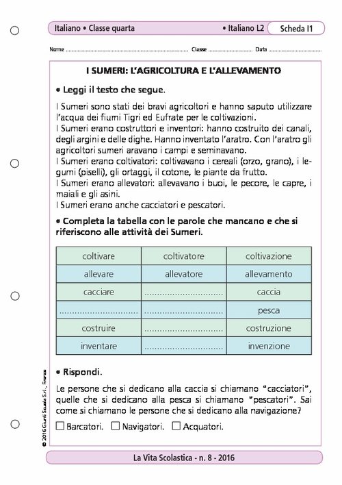 I Sumeri: l'agricoltura e l'allevamento | Giunti Scuola I Sumeri: l'agricoltura e l'allevamento | Giunti Scuola