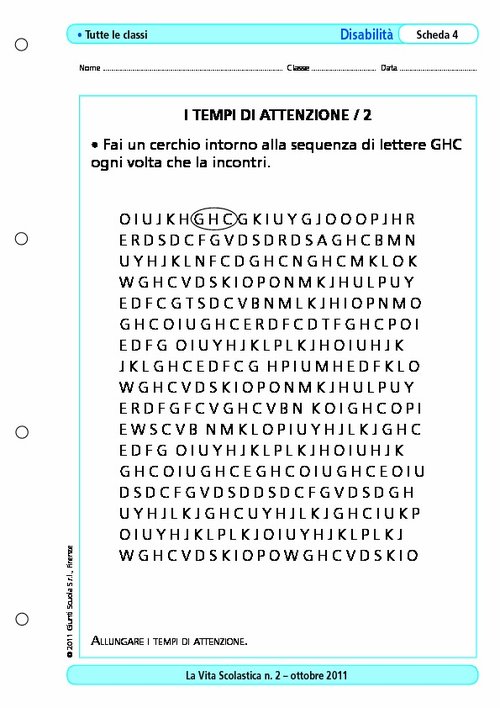 I tempi di attenzione/2 | Giunti Scuola I tempi di attenzione/2 | Giunti Scuola