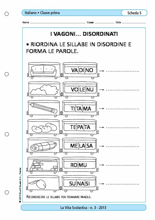 I vagoni... disordinati | Giunti Scuola I vagoni... disordinati | Giunti Scuola