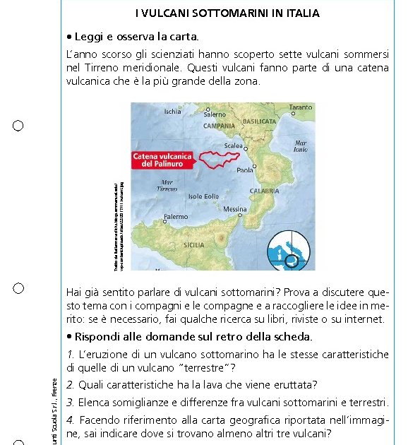 I vulcani in italia online