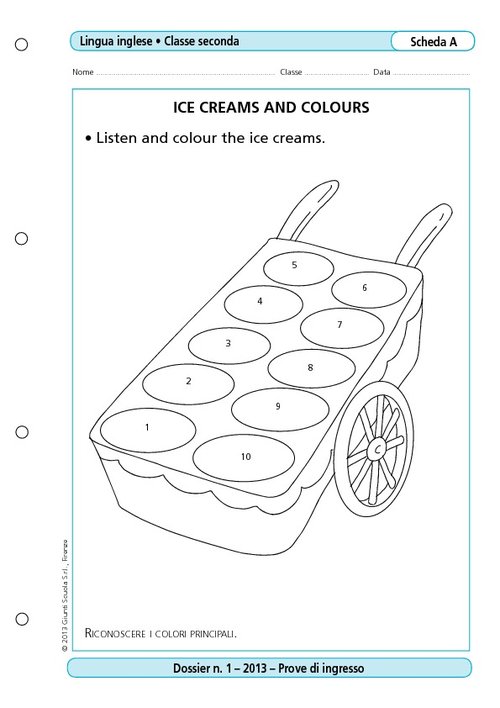 Icecreams and colours | Giunti Scuola Icecreams and colours | Giunti Scuola