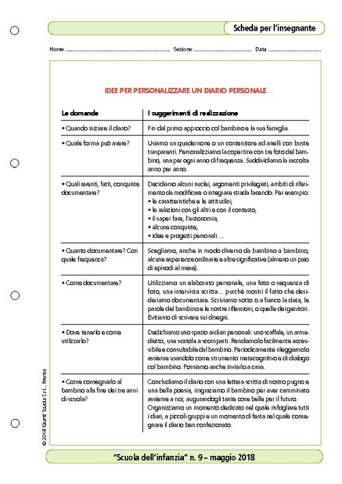 Idee per realizzare un diario personale | Giunti Scuola Idee per realizzare un diario personale | Giunti Scuola