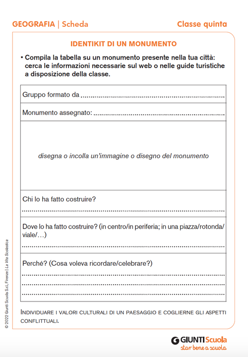 Identikit di un monumento | Giunti Scuola Identikit di un monumento | Giunti Scuola