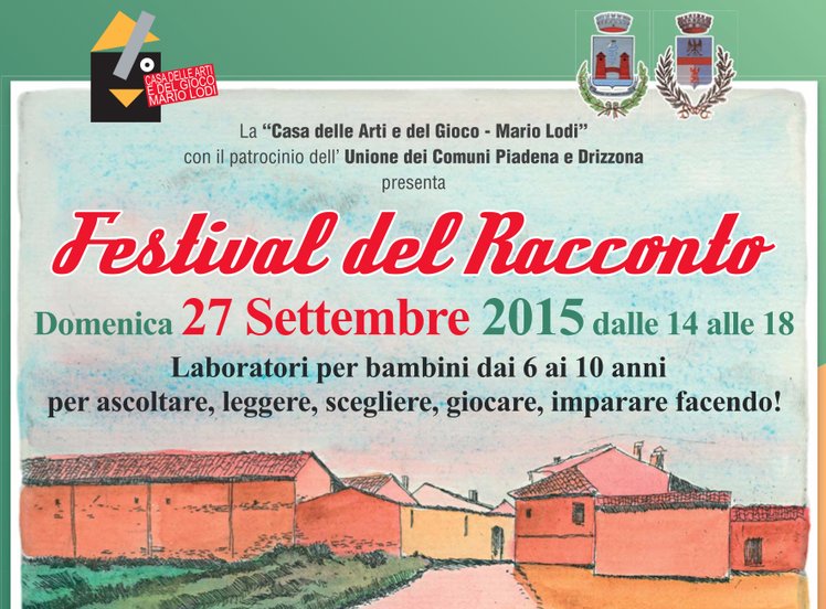 Il 27 settembre a Drizzona (CR) il Festival del racconto | Giunti Scuola Il 27 settembre a Drizzona (CR) il Festival del racconto | Giunti Scuola