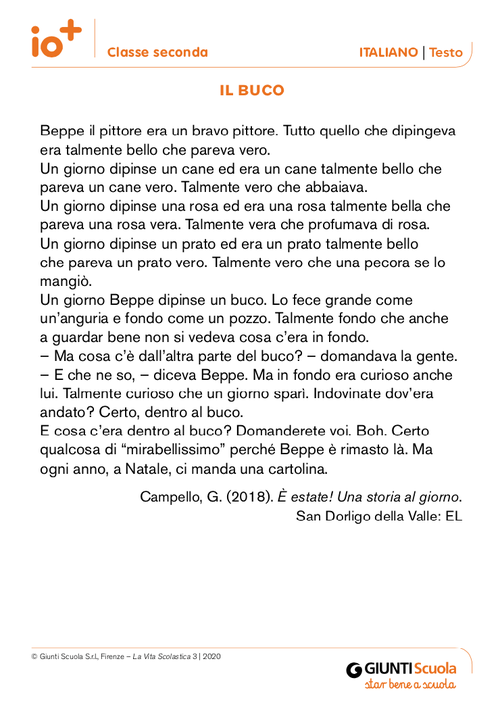 Il buco | Giunti Scuola Il buco | Giunti Scuola