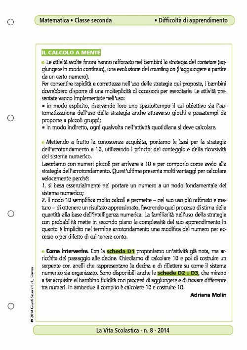 Il calcolo a mente | Giunti Scuola Il calcolo a mente | Giunti Scuola
