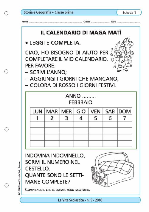 Il calendario di Maga Matì | Giunti Scuola Il calendario di Maga Matì | Giunti Scuola