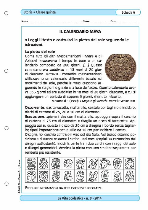 Il calendario maya | Giunti Scuola Il calendario maya | Giunti Scuola