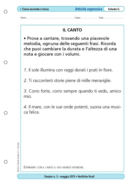 Il canto | Giunti Scuola Il canto | Giunti Scuola