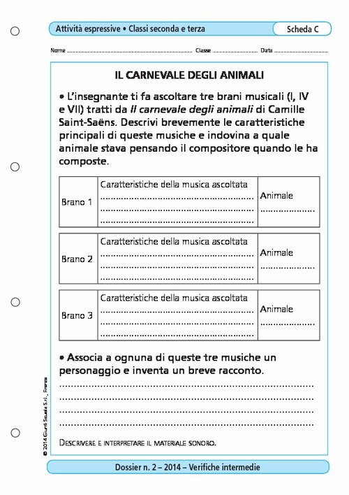 Il carnevale degli animali | Giunti Scuola Il carnevale degli animali | Giunti Scuola