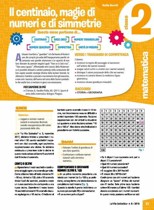 Il centinaio, magie di numeri e di simmetrie | Giunti Scuola Il centinaio, magie di numeri e di simmetrie | Giunti Scuola