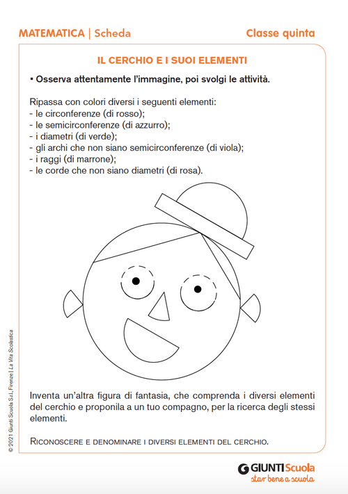 Il cerchio e i suoi elementi | Giunti Scuola Il cerchio e i suoi elementi | Giunti Scuola
