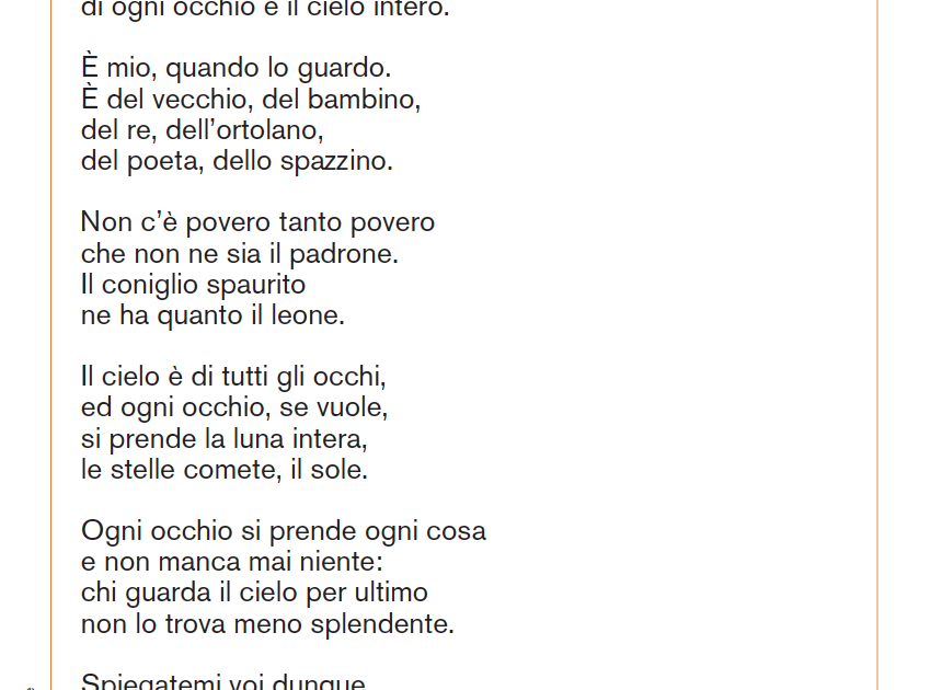 Poesia Il Cielo è Di Tutti