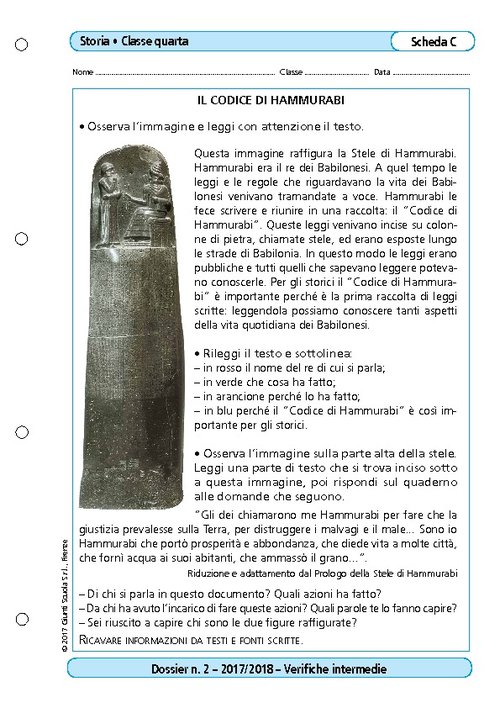 Il Codice di Hammurabi | Giunti Scuola