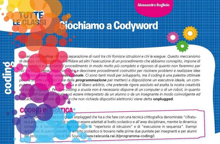 Il coding in classe con Alessandro Bogliolo: una didattica in regalo | Giunti Scuola Il coding in classe con Alessandro Bogliolo: una didattica in regalo | Giunti Scuola