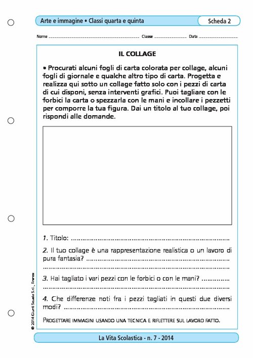 Il collage | Giunti Scuola Il collage | Giunti Scuola