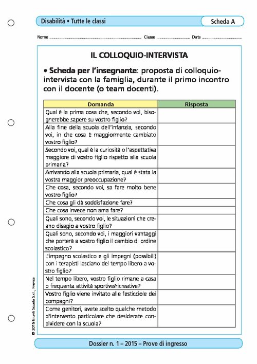 Il colloquio-intervista | Giunti Scuola Il colloquio-intervista | Giunti Scuola
